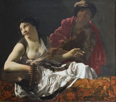 Duetto, Henrick Ter Bruggen (öljy kankaalle) 作： Hendrick ter Brugghen