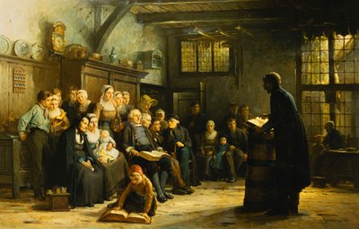 バックカントリーの日曜日の午後、1883 作： Hendrick Valkenburg
