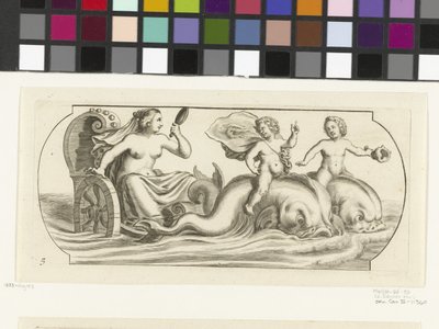 戦車に乗ったアンフィトリテ Nouveau Livre des Dieux et Deeßes De la Marine Bouckje of Sea Gods and Goddesses (シリーズ タイトル) 作： Hendrick de Keyser (I)