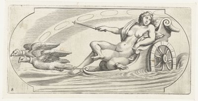 タイム チャリオットに乗ったオーロラ Nouveau Livre des Dieux et Deeßes De la Marine Bouckje of Sea Gods and Goddesses (シリーズ タイトル) 作： Hendrick de Keyser (I)