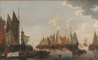 ダッチ川での軍隊の乗船 作： Hendrick de Meijer