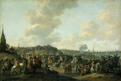 1660 年 6 月 2 日、チャールズ 2 世のスヘフェニンゲンからの出発 作： Hendrick de Meijer