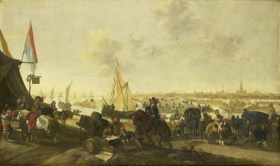 1645 年 11 月 5 日、スペイン人によるフルスト市の包囲と占領 作： Hendrick de Meijer