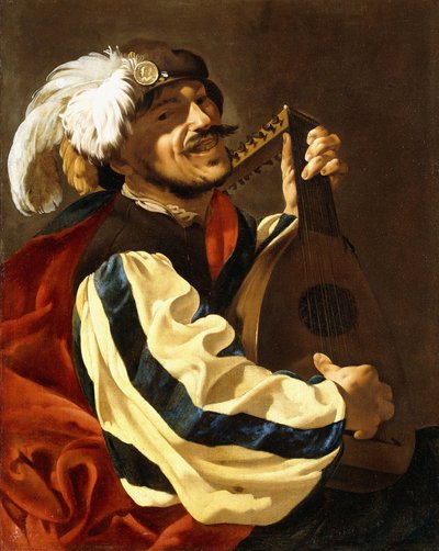 リュート奏者 作： Hendrick ter Brugghen