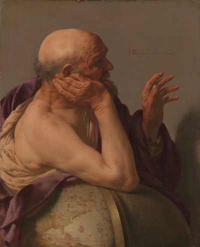 ヘラクレイトス、1628 作： Hendrick ter Brugghen
