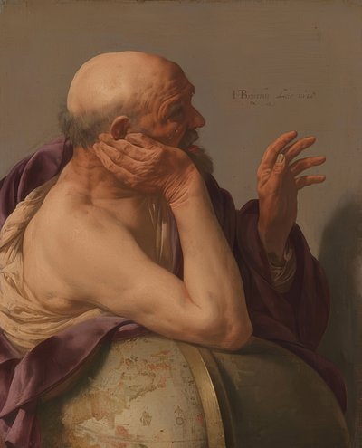 ヘラクレイトス。 1628年 作： Hendrick ter Brugghen