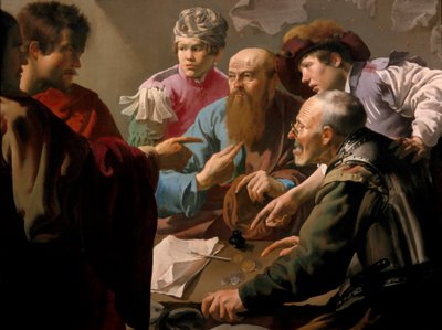 聖マタイの召命 作： Hendrick ter Brugghen