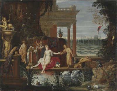 ダビデ王からの手紙を受け取ったバースのバトセバ、1600年頃 作： Hendrick van Balen