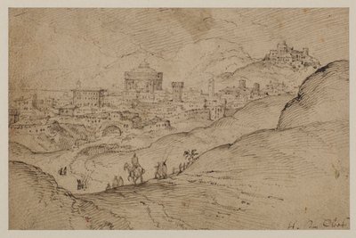 16世紀の町を望む風景 作： Hendrick van Cleve