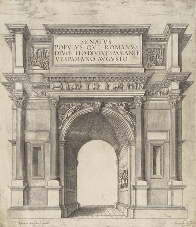 ローマ帝国人民元老院 ウェスパシアヌスの神ティトゥス ウェスパシアヌス アウグストゥスの息子 作： Hendrick van Schoel