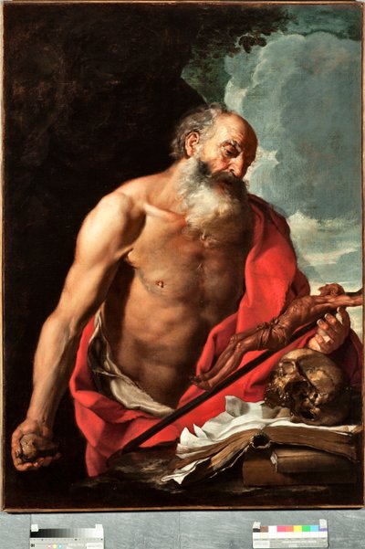 ヘンドリック・ヴァン・ソマー（1615-1684）による聖ジェロームの絵画の表現 作： Hendrick van Somer