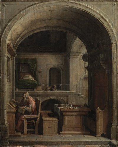 1624年の研究における聖ジェローム 作： Hendrick van Steenwijck