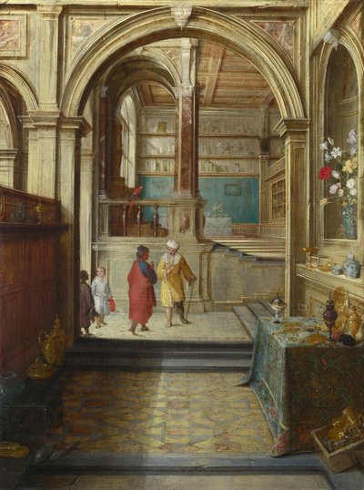 クロイソスとソロン、c。 1610 作： Hendrick van Steenwyck the Younger