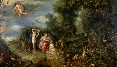 豊かさと四元素 1615年頃 油彩・パネル 作： Hendrick van and Brueghel Jan (1568 1625) Balen