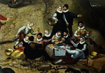 カントリー フェア、ルーカス ファン ファルケンボルヒ作、1530～1597 年頃 作： Hendrick van den (1530 97) Broeck