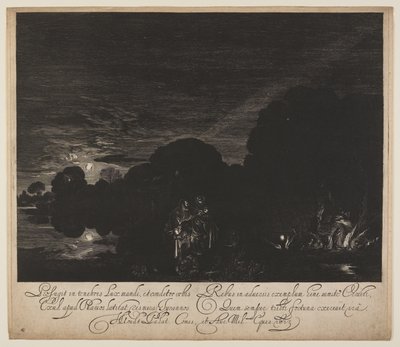 エジプトへの逃避 作： Hendrick von Goudt