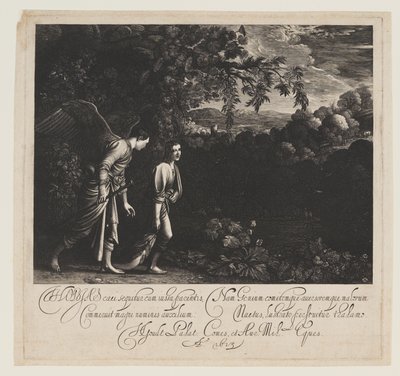 トビアスと天使 作： Hendrick von Goudt
