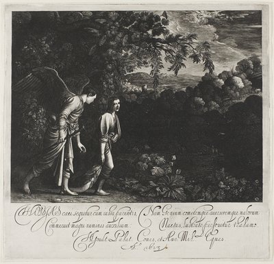トビアスと天使 作： Hendrick von Goudt