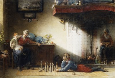 ゲームスキットルズ、1872年 作： Hendrieus Jacobus Burgers