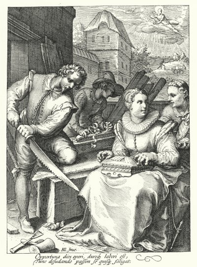 真昼（彫刻 作： Hendrik (after) Goltzius