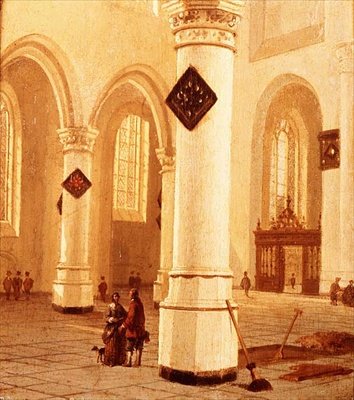 教会の内部（油彩・キャンバス） 作： Hendrik Cornelisz. van Vliet