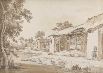 Fazenda arruinada perto de Coombe em Gittisham em Devonshire, três milhas de Honiton, Devon 作： Hendrik Frans de Cort