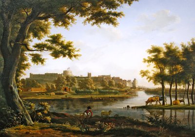 イートンからのウィンザー城の眺め 作： Hendrik Frans de Cort
