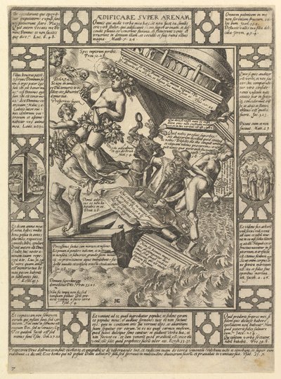 Aedificare Super Arenam、Allegories of the Christian Faith、Christian and P ...、1575-1617。 作： Hendrik Goltzius