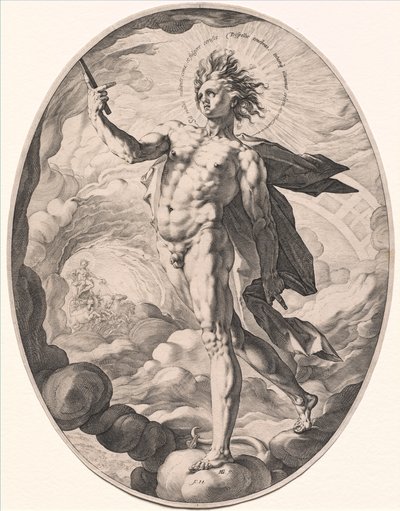 アポロ、1588年。 作： Hendrik Goltzius