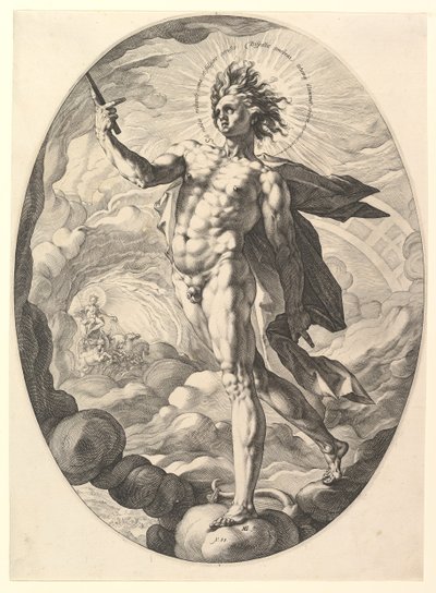 アポロ、1588年。 作： Hendrik Goltzius