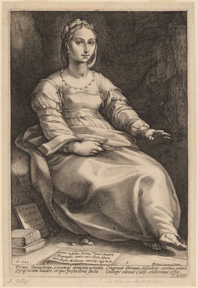 カリオペ 作： Hendrik Goltzius
