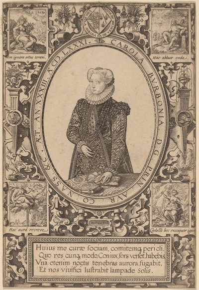 ブルボンのシャーロット 作： Hendrik Goltzius