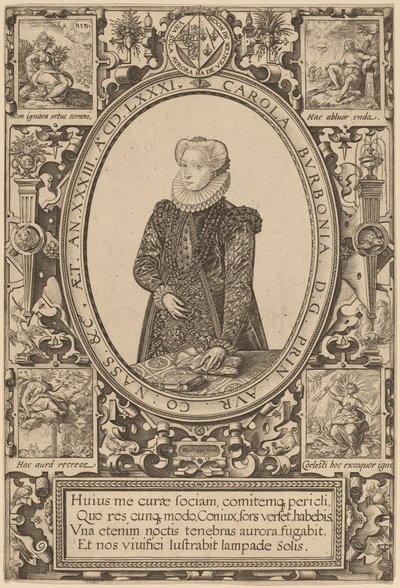 ブルボンのシャーロット 作： Hendrik Goltzius