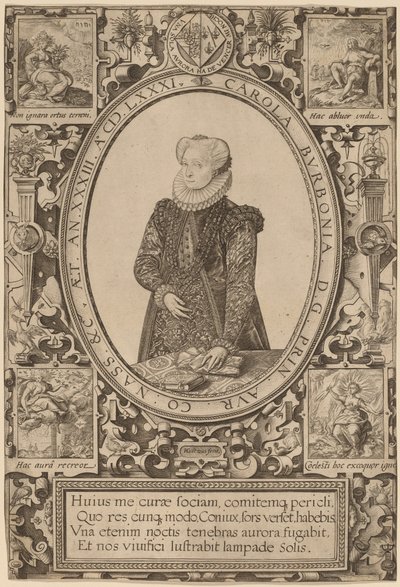 ブルボンのシャーロット 作： Hendrik Goltzius