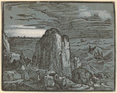 海岸の断崖 作： Hendrik Goltzius