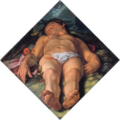 瀕死のアドニス、1609 作： Hendrik Goltzius