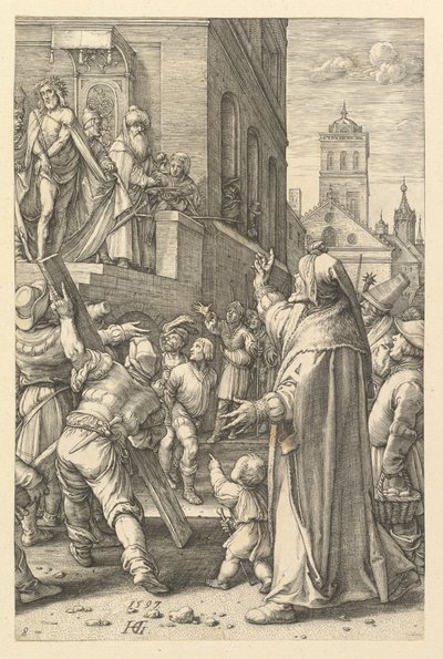 Ecce Homo、キリストの受難、1597年。 作： Hendrik Goltzius