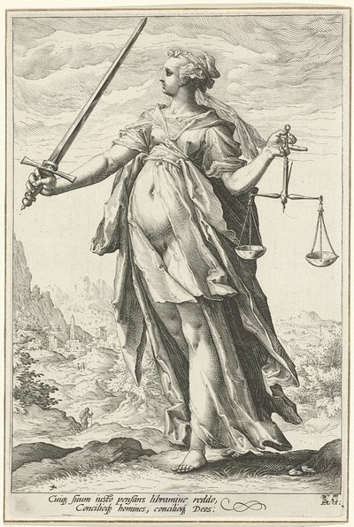 公正正義 作： Hendrik Goltzius