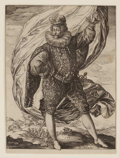 旗手GerritPieters Ruicharer 作： Hendrik Goltzius