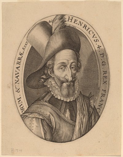 アンリ 4 世、フランス王 作： Hendrik Goltzius