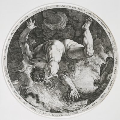 イクシオン、1588 作： Hendrik Goltzius