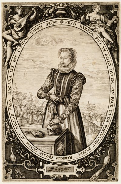 ジョシーナハメルス、1589年（紙にインク） 作： Hendrik Goltzius