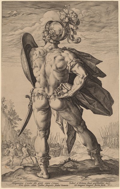 マーカス・バレリウス・コルバス 作： Hendrik Goltzius