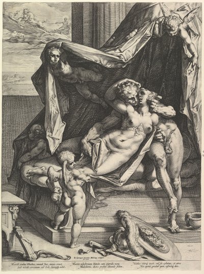 火星と金星、1588。 作： Hendrik Goltzius