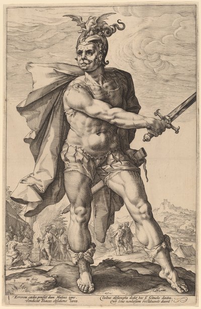 ムシウス・スカエヴォラ 作： Hendrik Goltzius