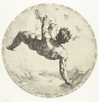 ファエトン、1588 作： Hendrik Goltzius