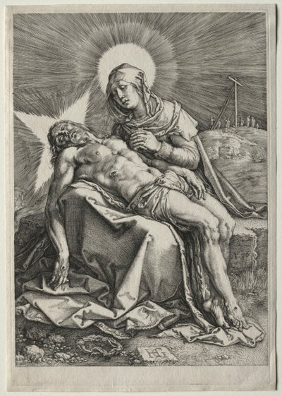 ピエタ、1596年。 作： Hendrik Goltzius