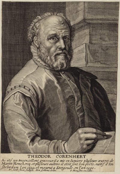 セオドア・コーンハートの肖像 作： Hendrik Goltzius