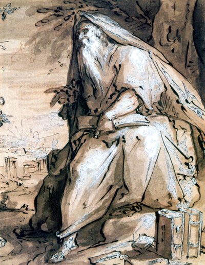 預言者、c1600 作： Hendrik Goltzius