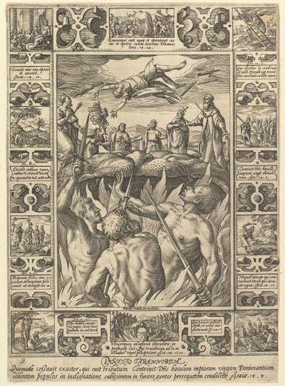 Punitio Tirannorum、キリスト教信仰の寓話、キリスト教と冒涜の寓話... 作： Hendrik Goltzius